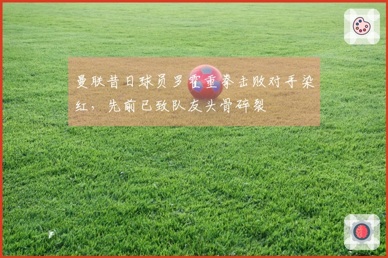 曼联昔日球员罗霍重拳击败对手染红,先前已致队友头骨碎裂